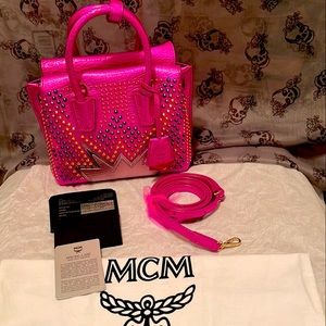 NWOT MCM Electric Pink Mini Milla